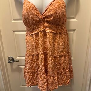 No Boundaries Orange Mini Dress